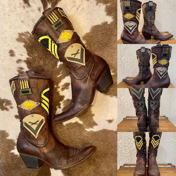 White Leather Bridal Bling Custom Cowgirl Boots 6M - Picture 9 of 10